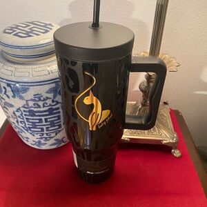 Baby Phat 4 piece gift set. Tee, hat, tote bag & 40 oz double wall tumbler.